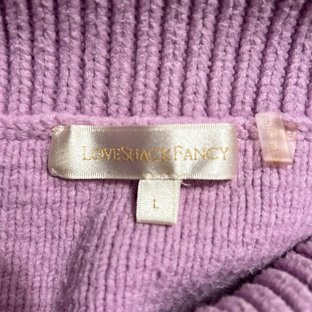 LoveShackFancy Multicolor Heart Pattern Sweater - Picture 9 of 10